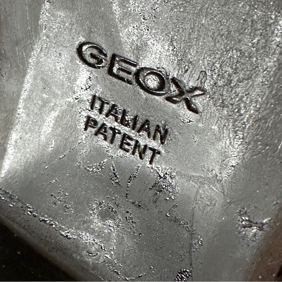 GEOX Italian Leather Western Ankle Boots 7.5 Studded Black LOVAI Low - Picture 6 of 7